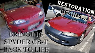 1997 Mitsubishi Eclipse Spyder GS-T l Prepping for Vinyl Wrapping