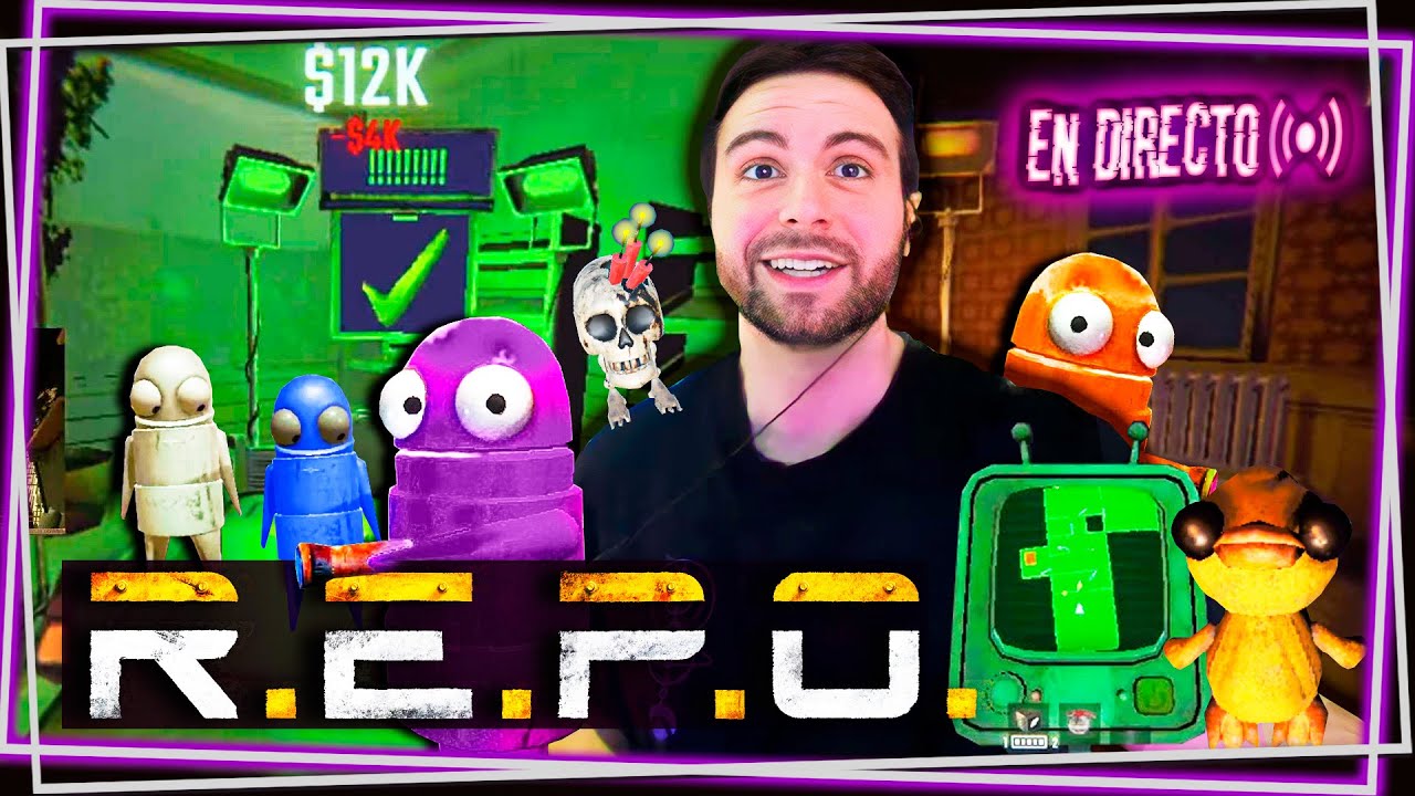 R.E.P.O Nos enfrentamos a NUEVOS ENEMIGOS! Y Counter luego ^^