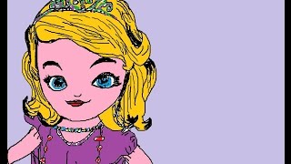 Como Dibujar A La Princesita Sofia Muy Fácil..tirlanguencho