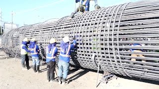 BIGGEST PILE FRAME | The Process of Making the Biggest Pile