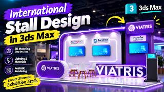 International Exhibition Stall Design in 3ds Max | Step-by-Step Tutorial PART- 1 #3dsmax#3danimation