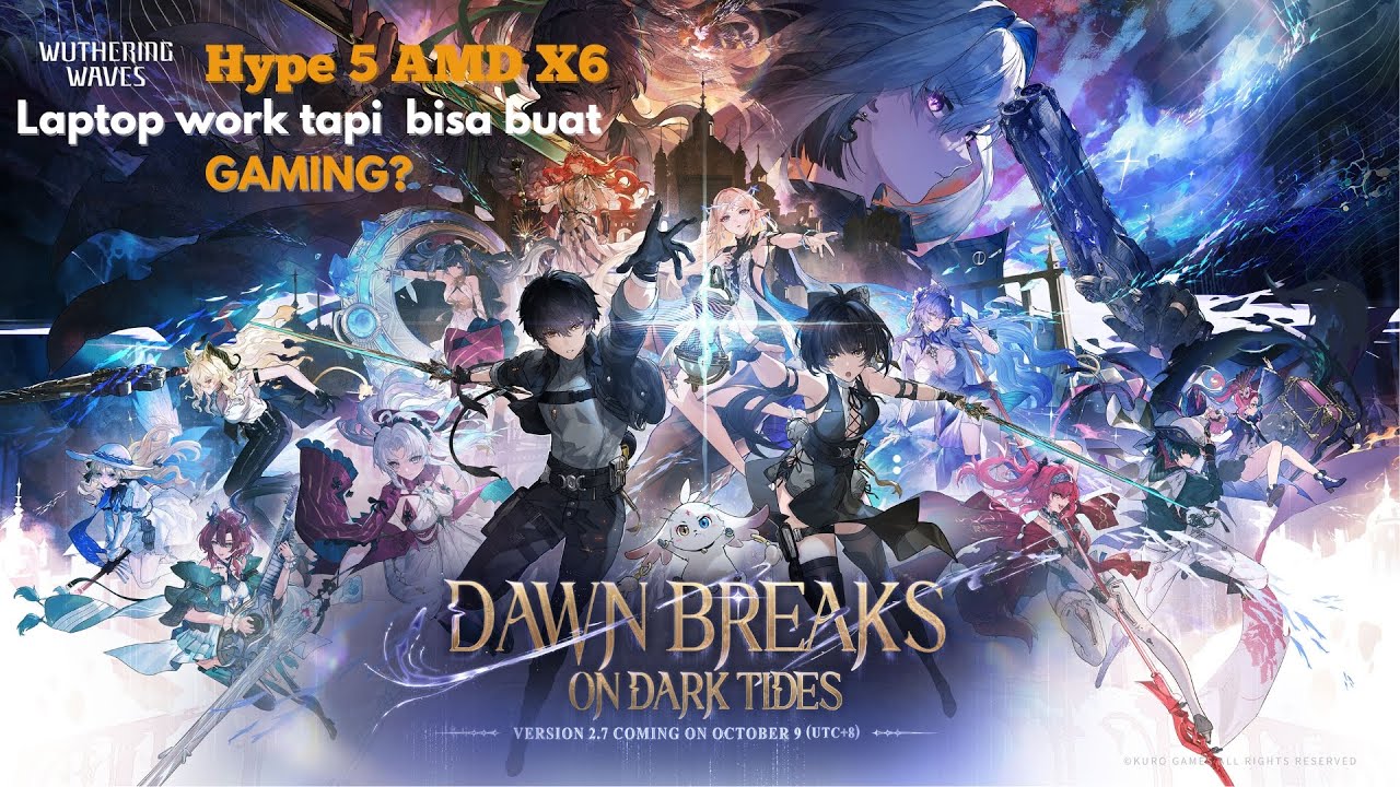 Axioo Hype 5 AMD X6 Wuthering Waves test gameplay (4 settings graphic)