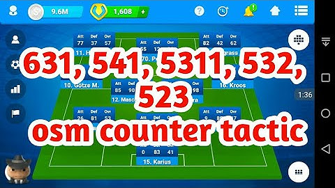 631| 541| 5311| 532| 523 osm counter tactic
