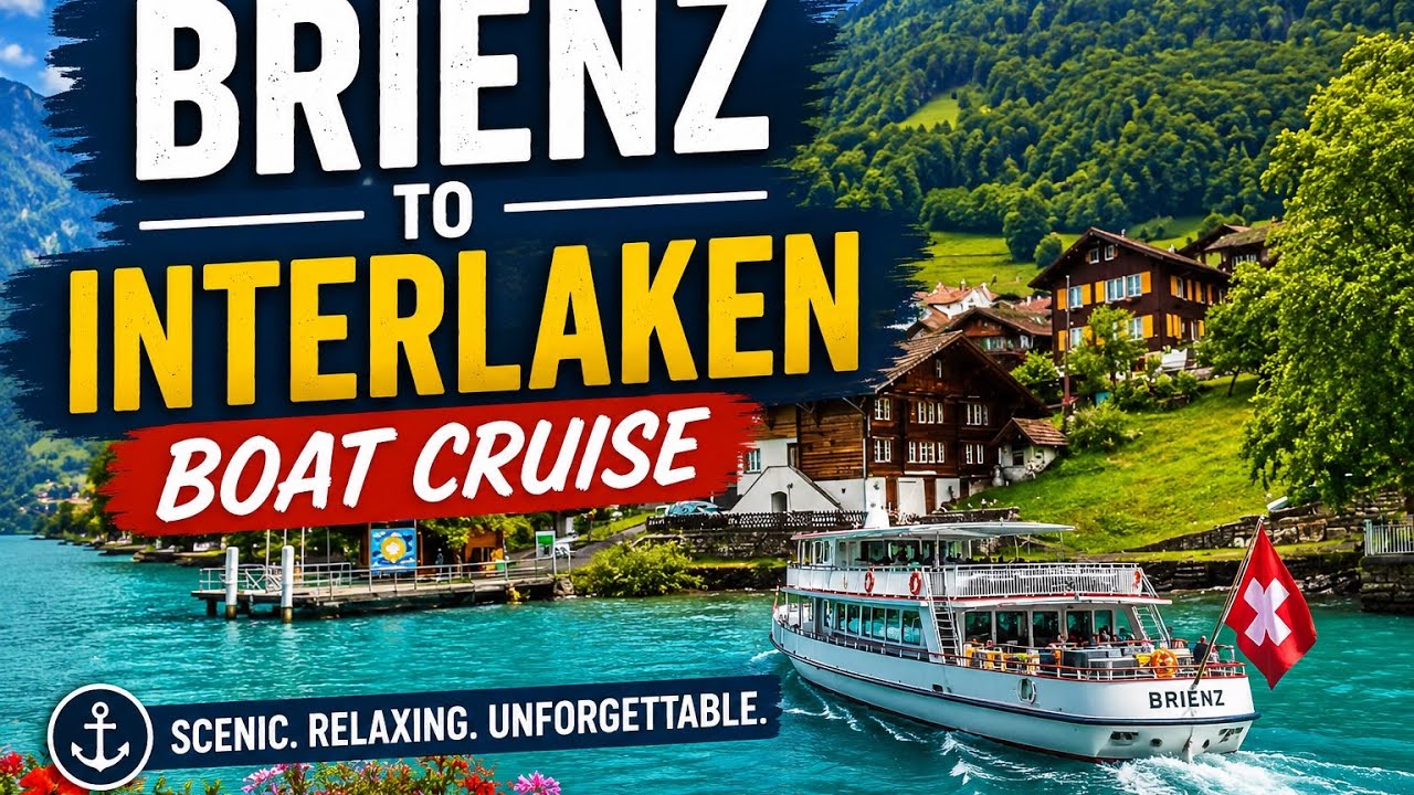 Brienz to Interlaken Boat Cruise 🇨🇭 | Switzerland’s Most Scenic Lake ...