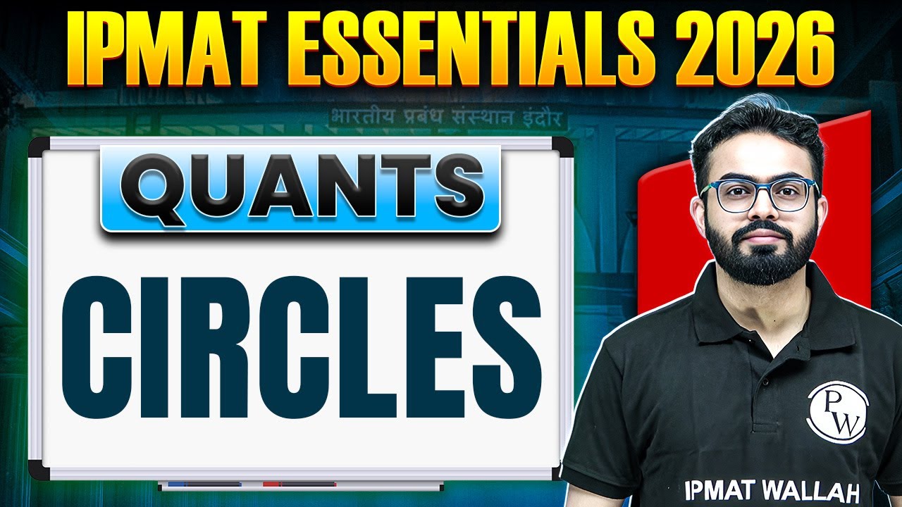 IPMAT 2026 Quants: Circles Tricks You Must Know! - YouTube