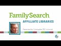 Familysearch affiliate libraries  texas connect  rootstech 2022