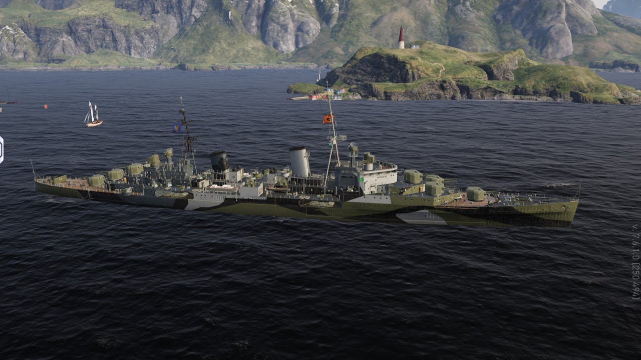 Hector Tier 8 commonwealth premium cruiser gameplay - World of Warships: Legends Mobile