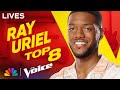 Ray Uriel Performs New Edition&#39;s &quot;Can You Stand the Rain&quot; | The Voice Live Semi-Final | NBC