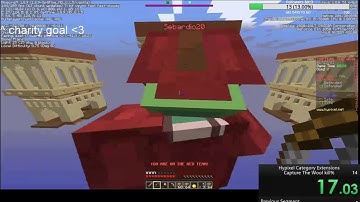 Hypixel Capture the wool 1 kill ~ 28.57s speedrun.