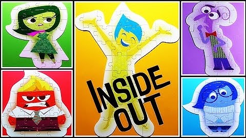 (Hura Huro ) INSIDE OUT Disney Puzzle Game Joy, Fear, Anger, Sadness, Disgust Rompecabezas Kids Jig