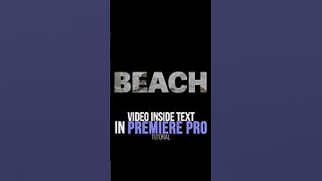 Video inside Text in Premiere Pro Tutorial