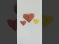 Easy paper heart ❤️ #short #papercraft #paperheart