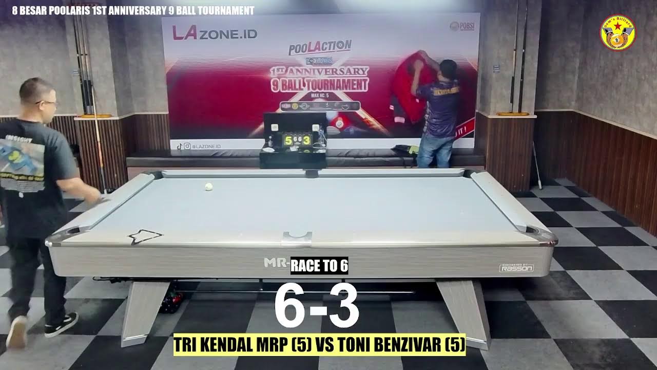 Poolaction Poolaris 1st Anniversary Tournament TRI KENDAL MRP (5) VS TONI BENZIVAR (5)