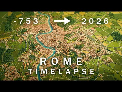 ROME - 3D TIMELAPSE - 300 BCE to 2026