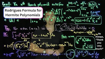 Rodrigues Formula for Hermite polynomials and Orthogonality