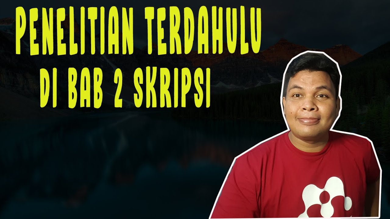 PENELITIAN TERDAHULU PADA SKRIPSI ? 