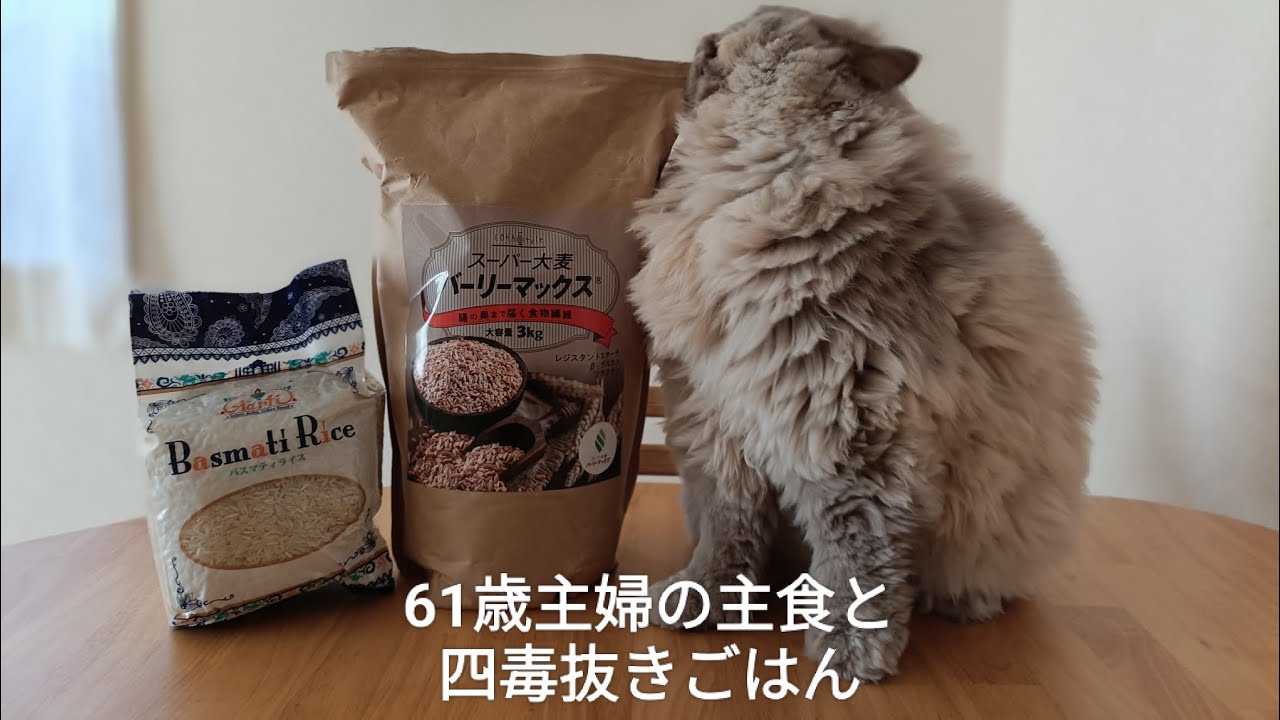 我が家の主食とダイエット中の四毒抜きメニューの紹介です。