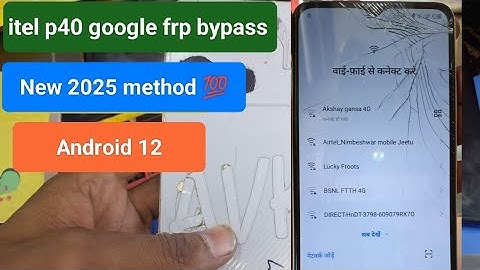 Itel P40 (P662L)  frp bypass 2025 | Android Setup not Opening