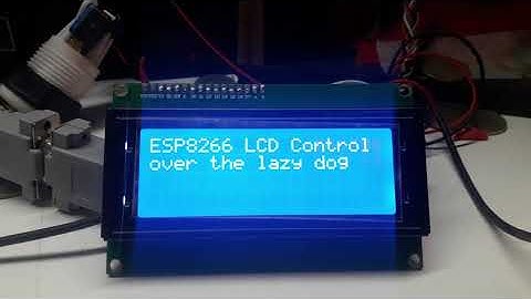LCD Text Display manipulation - Steady, Scrolling, and Blinking - ESP8266 and 20x4 i2c LCD