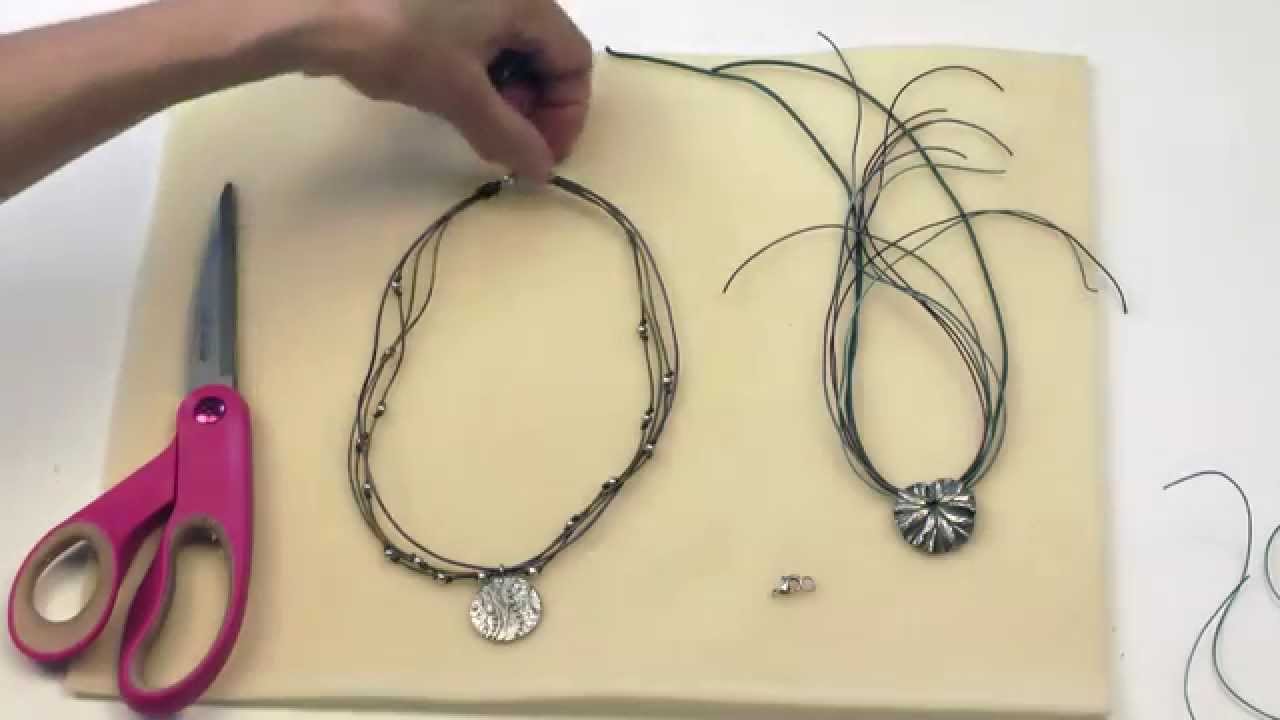 Antelope Beads - Using a Coil Knot to Finish a Multi Strand Necklace Tutorial Video - YouTube