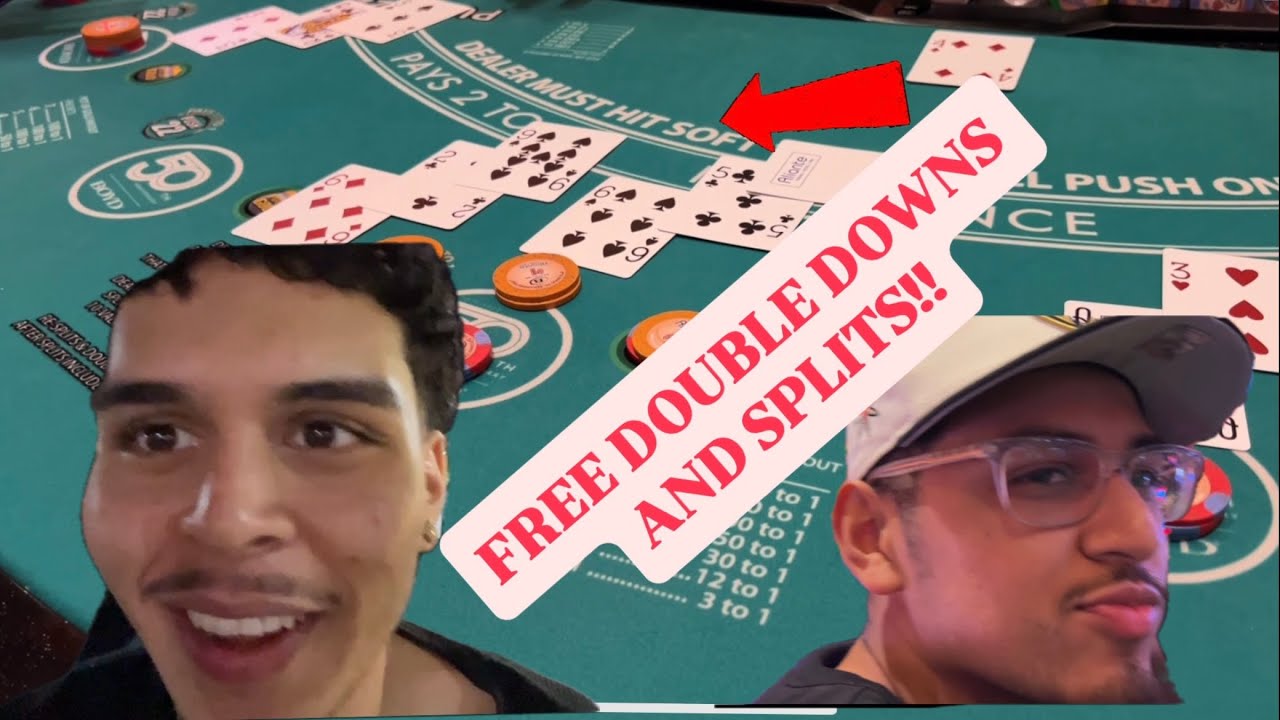 FREE DOUBLES AND SPILTS ( BLACKJACK SESSION)!!