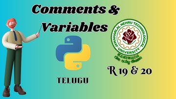Comment Statements in Python | Python  Comments , Variables | Variables in Python | in Telugu