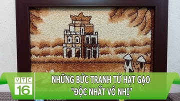 Độc đáo những bức tranh từ hạt gạo "độc nhất vô nhị" | VTC16