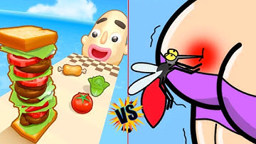 SANDWICH 🍔 RUNNER (pancakes run) 🆚 help me tricky story gameplay level 9999