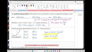 Calculus 2: 6-3-A Taylor Polynomial Approximation of Function