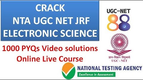 Crack NTA UG NET Electronic Science (88) JRF | UGC NET 88 App