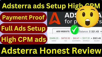 adsterra ads setup in blogger and wordpress | adsterra ad network review and payment proof in 2023