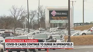 Springfield cases continue to rise, leading to long testing lines