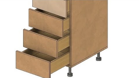 Parametric drawer cabinet.