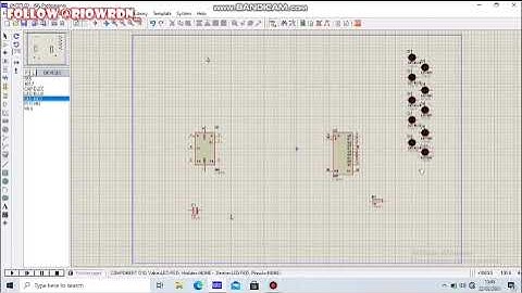 Membuat layout rangkaian running LED dengan Proteus