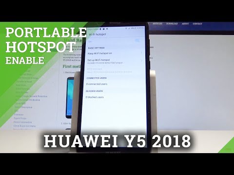 How to Turn On & Use Portable Hotspot on HUAWEI Y5 2018 - Share Wi-Fi