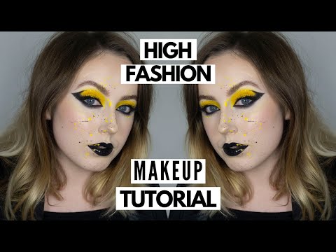 Black & Yellow Alta Moda Makeup Tutorial | Lowri