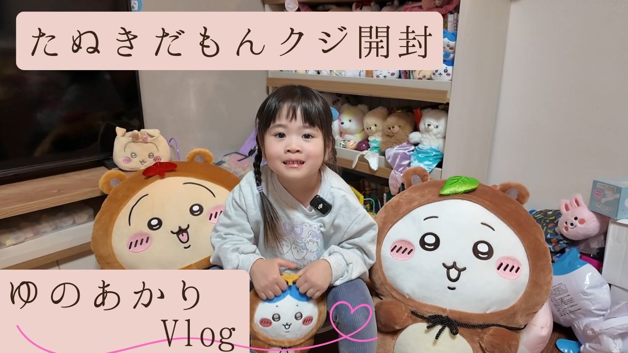 ちいかわたぬきだもん開封】段ボールのサイズにびっくり！？たぬきだ