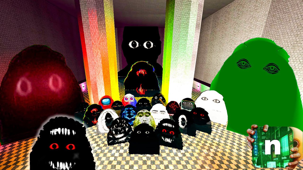 Funny Adventures with NEW Angry MUNCI Family in POOLROOM SPACES! | Nico's Nextbots Garry's Mod