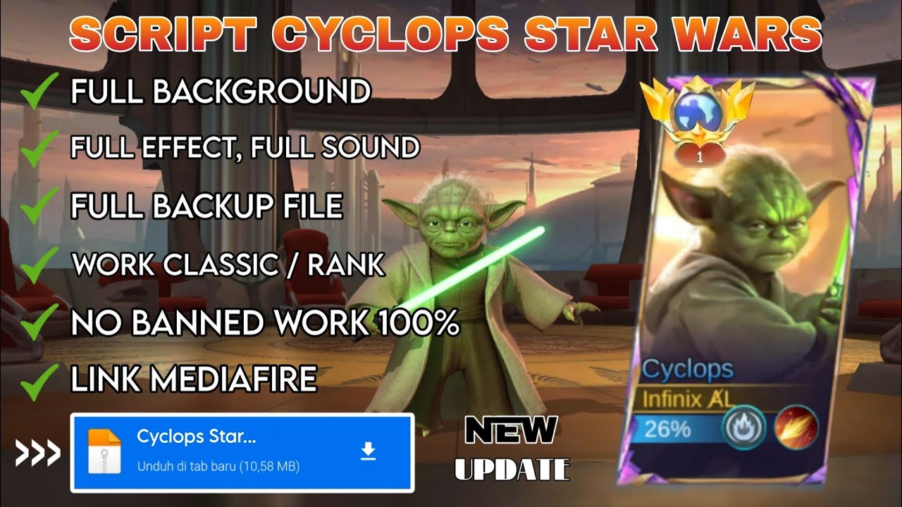 Script Cyclops Star Wars No Password | Patch Terbaru | Full Effect & Voice 