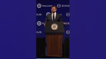 Crypto currency is "the last hedge against corrupt elites" says VP Vance