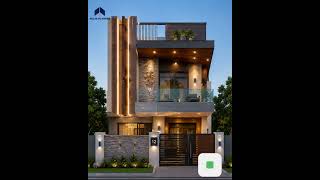 Modern Duplex Elevation Design #DuplexHouse #Shorts #architecture #home