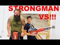 World's Strongest Man vs Concrete Challenge! PrestonPlayz
