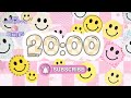 20 Minute Classroom Smiley Face Timer Chill Countdown Timer 