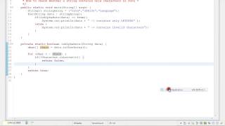 HOW TO CHECK WHETHER A STRING CONTAINS ONLY CHARACTERS IN JAVA