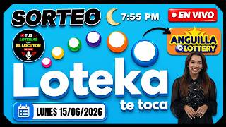 Sorteo Loteria LOTEKA TE TOCA En VIVO Resultados de hoy Lunes 15 de Junio del 2026