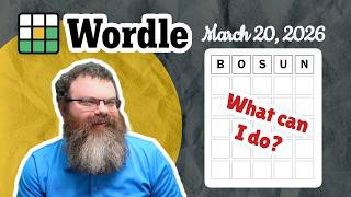 Pulling my hair out | Wordle #1735 (March 20, 2026)