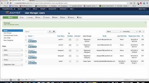 Creating a new project and user access
