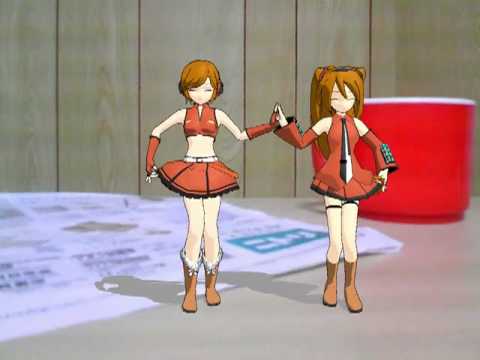 【MMDにとりの唄】にとりの唄（メイコ、ミク.ver）【シャア専用VOCALOID】