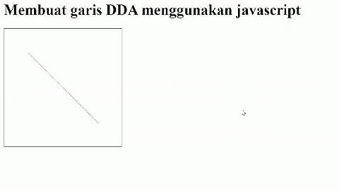 Membuat Garis DDA Menggunakan Javascript