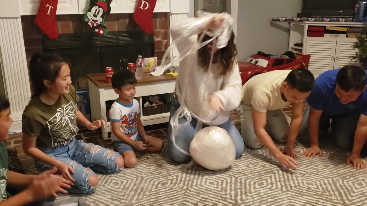 Christmas 2019 (plastic wrap ball game) YouTube